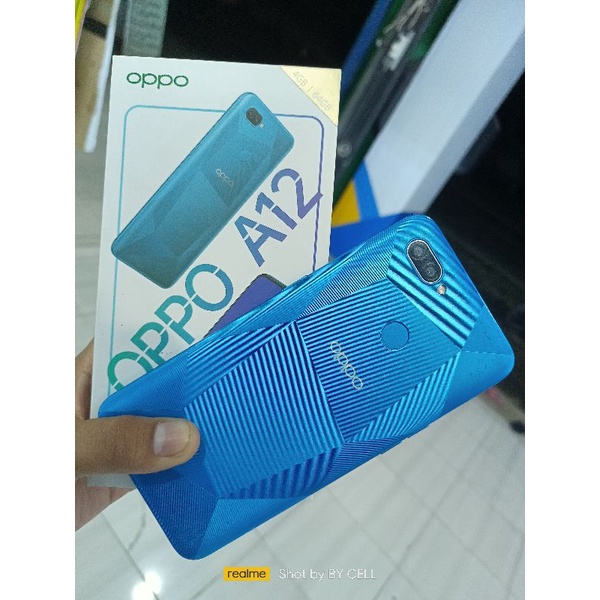 OPPO A12 RAN 4/64 SECOND, FULLSET SEGEL  ORIGINAL.