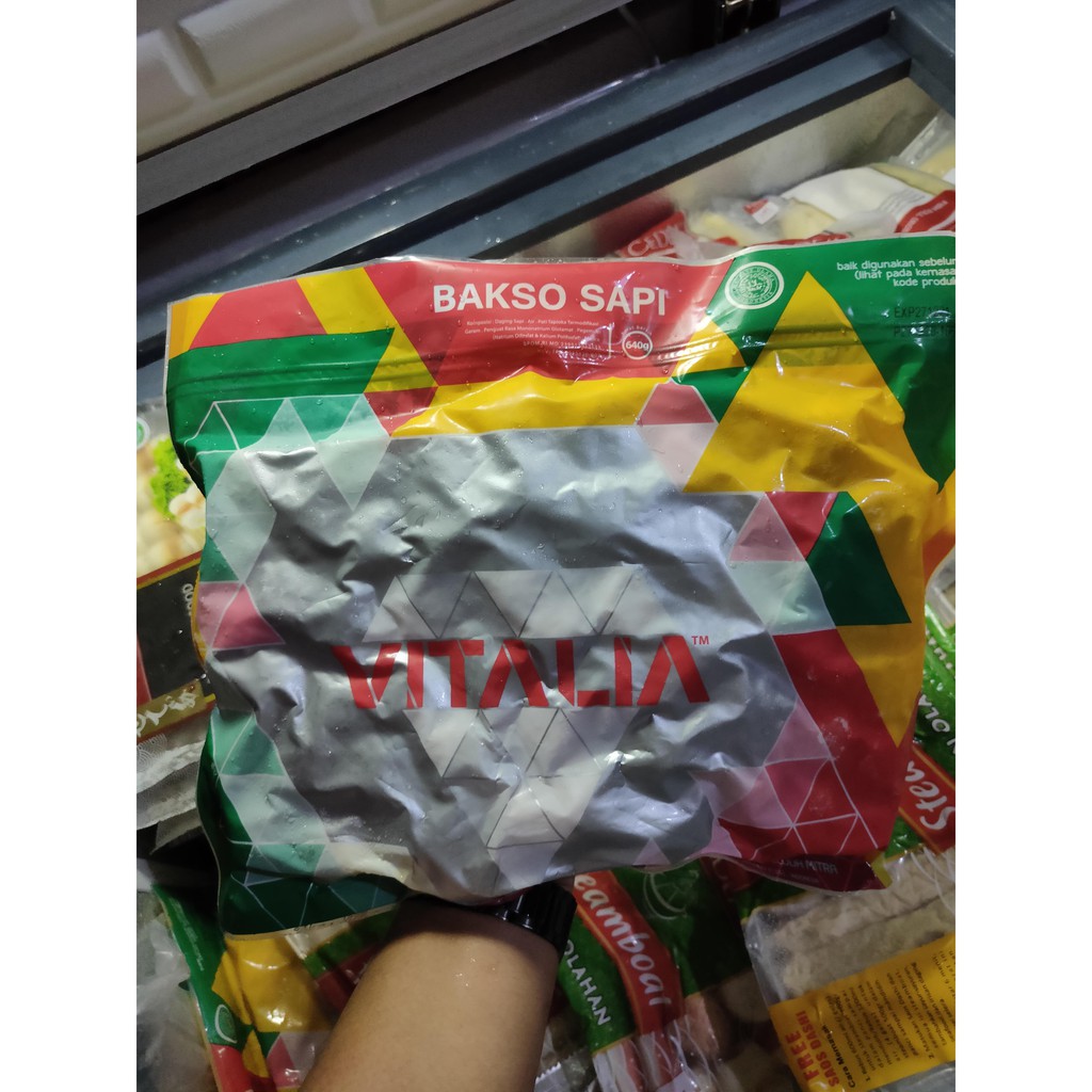 

vitalia bakso sapi 640 gram frozen food