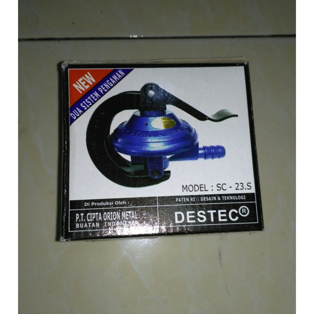 Kepala gas model jepit regulator gas