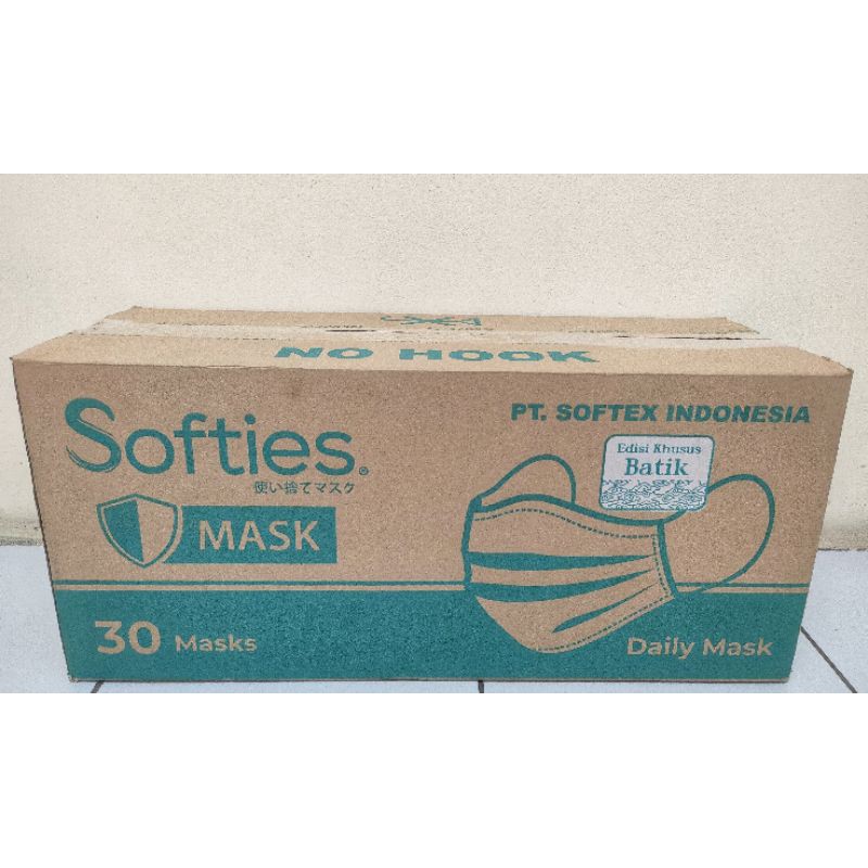 Softies Daily Mask Special Edition Batik 30's 1 Carton (30s x 20)