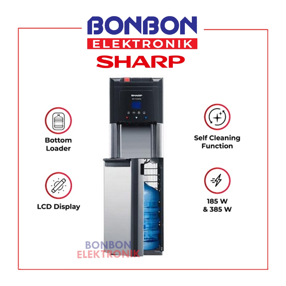 Sharp Dispenser Galon Bawah SWD-75EHL-SL / SWD75 EHL / SWD75EHL