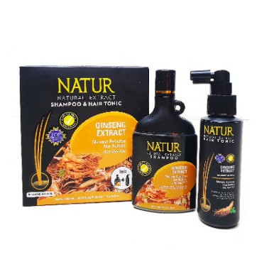 Natur 2IN1 Shampoo &amp; Hair Tonic | 2 in 1 Sampo Tonik Rambut Ginseng Aloe Vera