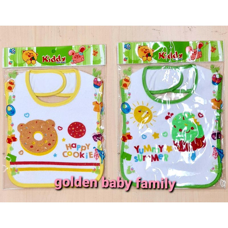 KIDDY Celemek Handuk Kd 3766 / Tatakan Iler Handuk Lapis Pelastik