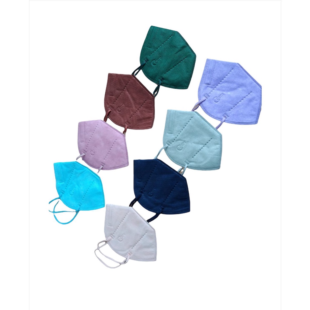 MASKER KN95 CCARE ISI 10 PCS 6PLY EMBOS WARNA WARNI [SWEETSPACE]