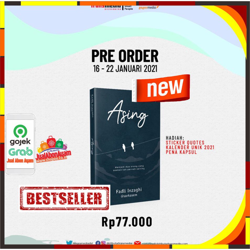 

NOVEL ASING + STIKER + KALENDER 2021 + PENA FADLI INZHAGI