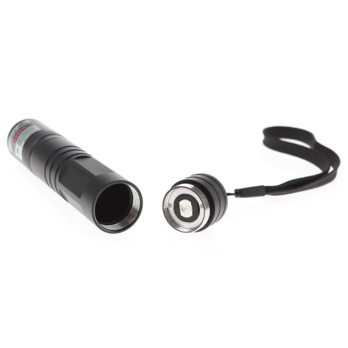 Senter Laser Pointer 5mW 405nm UltraLaser Include Baterai+Charger - Hitam