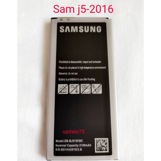 Baterai Samsung J5-2016 EB-BJ510CBC Original | Shopee