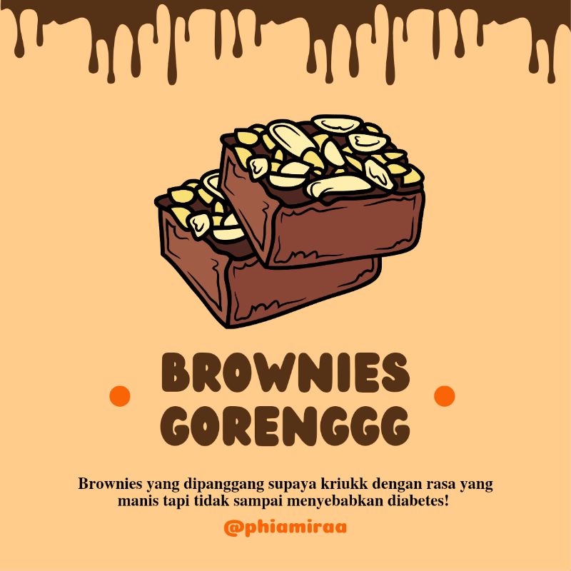 

Brownies Panggang Kriuk