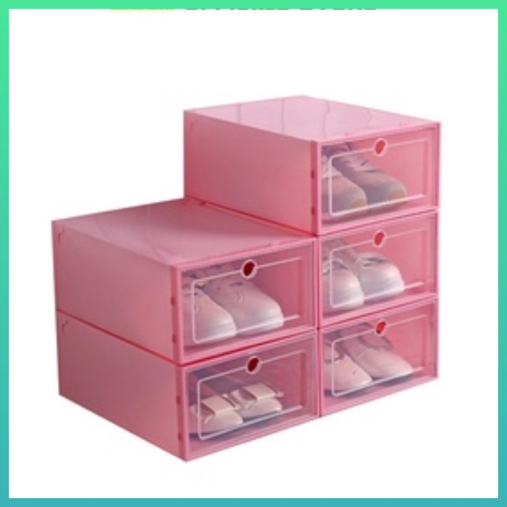 Kotak Sepatu Lipat Serbaguna box sepatu Tempat Penyimpanan Sandal Shoes Storage Box Worldhome66