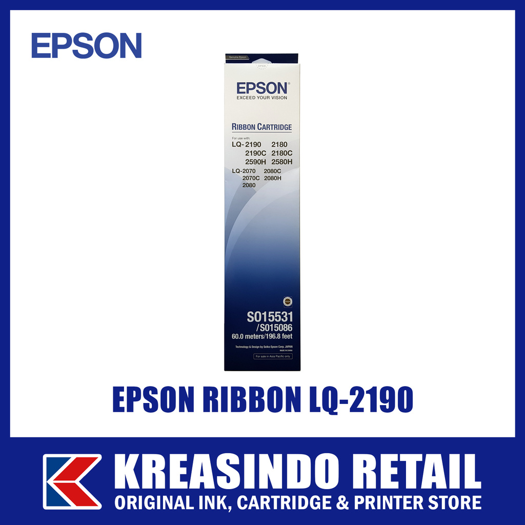 Epson Ribbon Cartridge / Pita / Tinta LQ-2170 2180 2190 Original