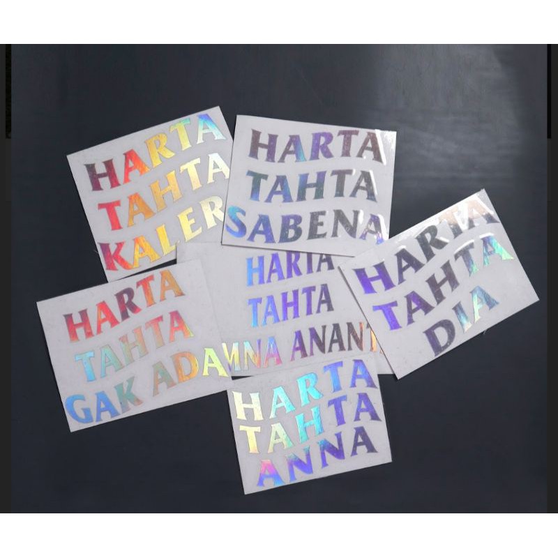 

Stiker harta tahta hologram