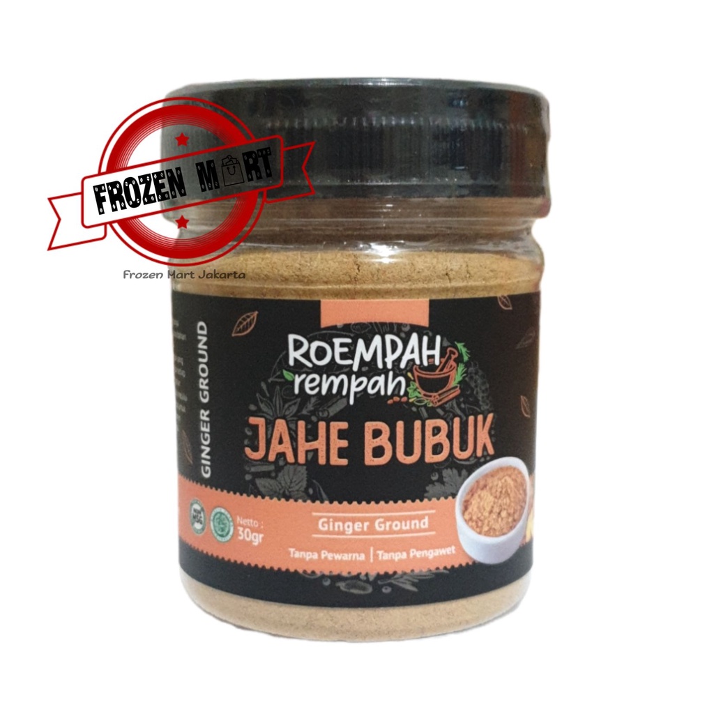 ROEMPAH REMPAH Jahe Bubuk Murni / Bubuk Jahe Asli / Ginger Powder 30Gr