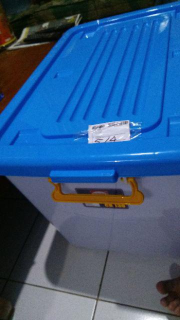 Shinpo 116 Container Mega Box Plastik Cb 130 Liter Dengan Roda (by Gojek Only)