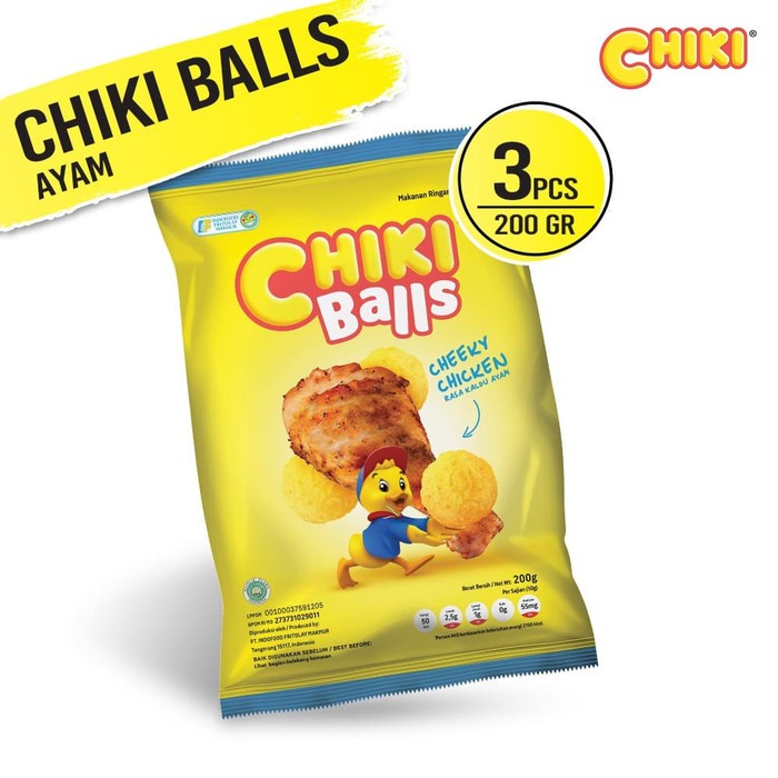 

Chiki Ball Ayam 200 Gr 3 Pcs
