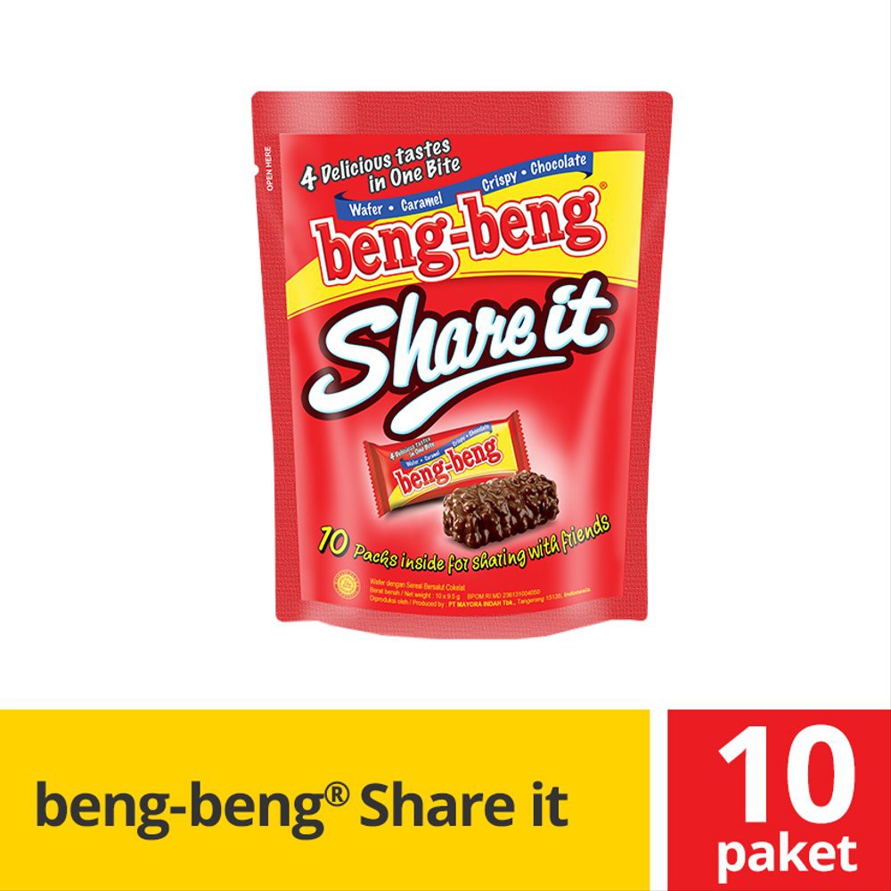 

BENG-BENG Share It wafer rice crispy Pouch 9.5gr x 10pcs