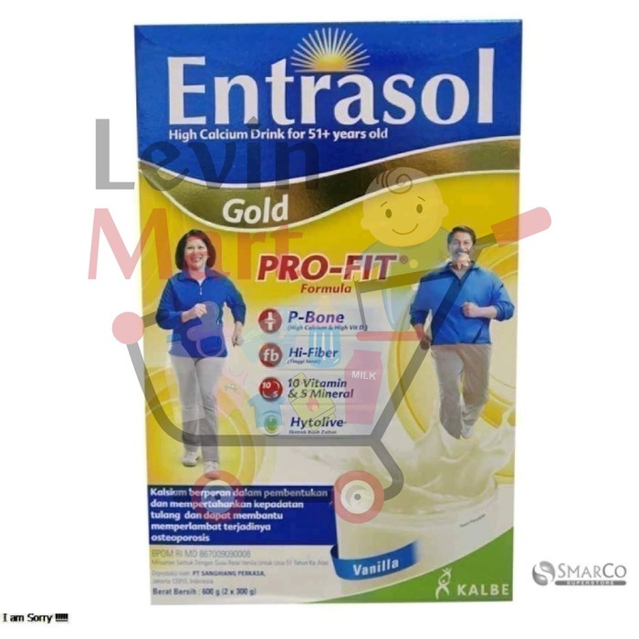 

c011cc Entrasol Gold Vanila - Coklat 600 Gr / Susu Orang Tua / Susu Lansia - Vanila Xa201As