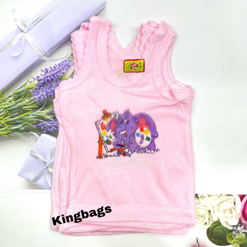 12 PCS Kaos Dalam /Singlet /Anak motif Karakter