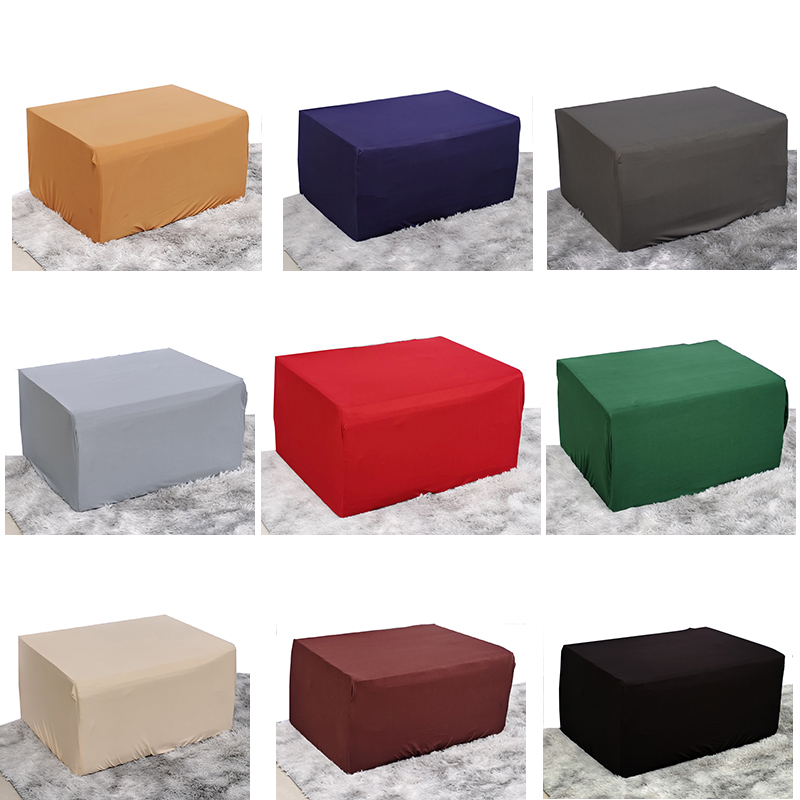 Foot Stool Cover Ottoman Cover Footstool Protector Stretch Slipcover Slipcover Protector