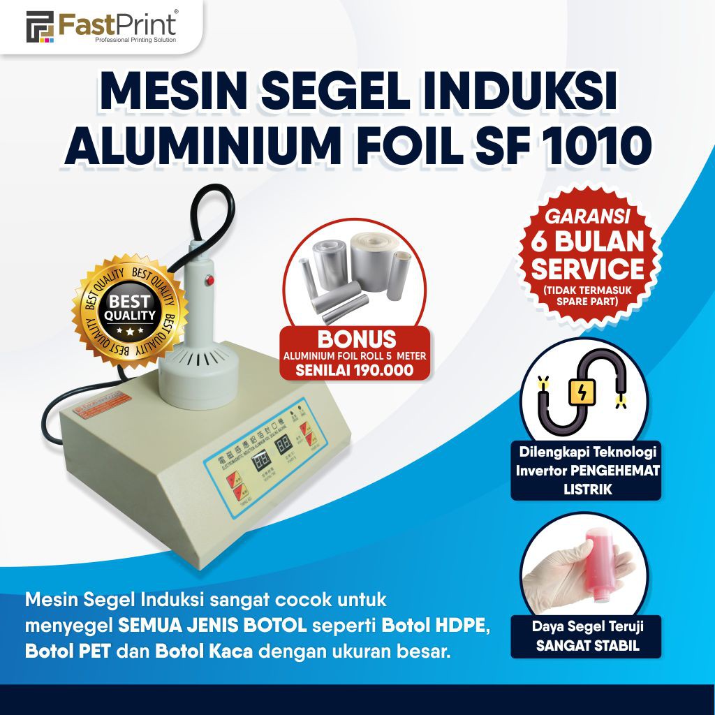  Mesin  Segel Induksi  Botol Alumunium Foil SF1010 Shopee 