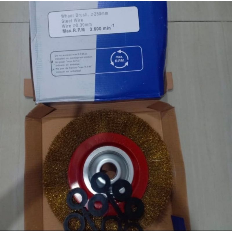 Wheel Brush Steel Wire Sikat Kawat Baja Gerinda Duduk Type UNION - 5" ( 125mm )