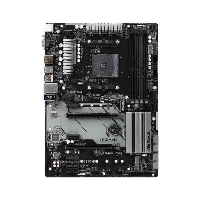 MOTHERBOARD ASROCK CHIPSET AMD B450 PRO4 SOCKET AM4