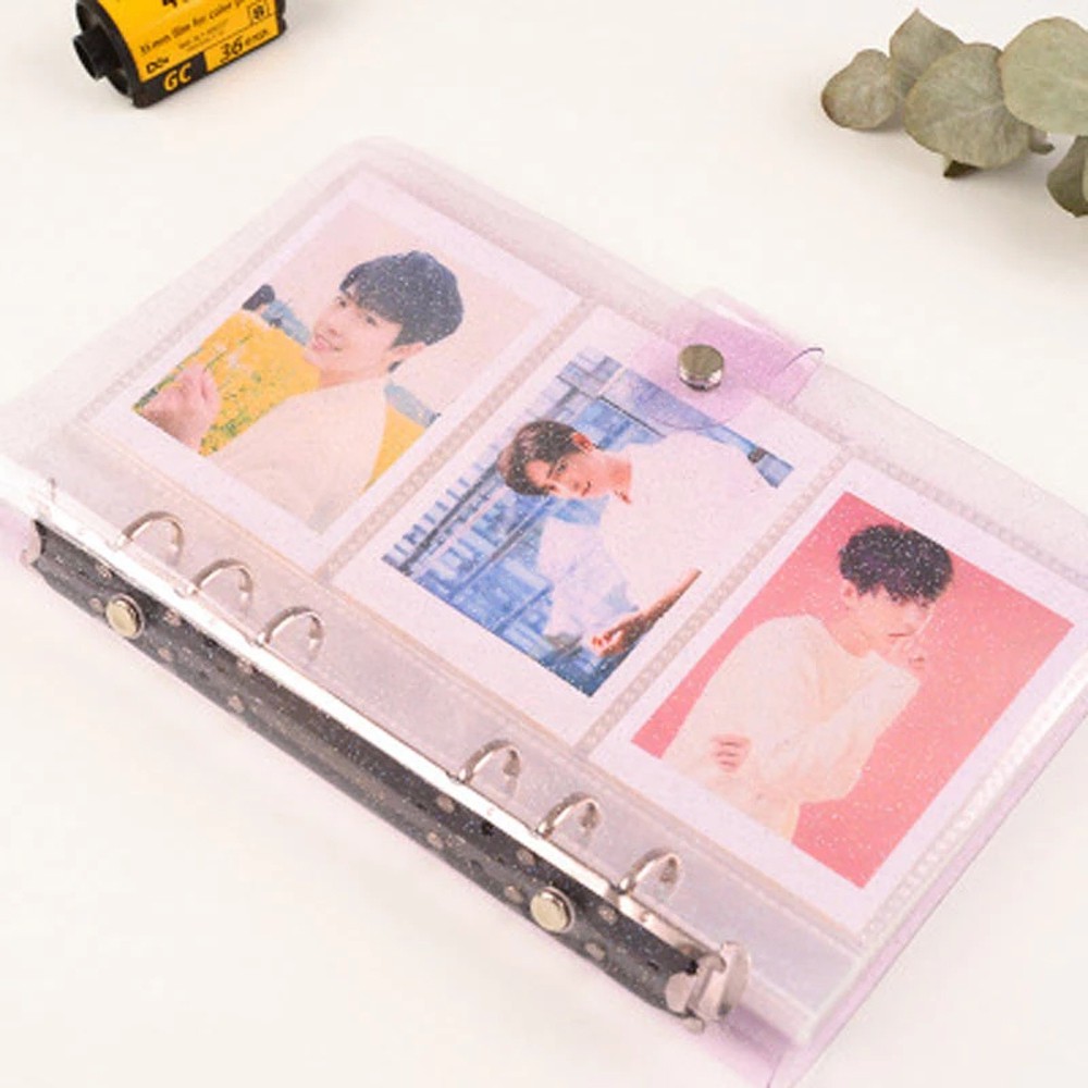 ELEGANT 3inch Instax Album Jelly Color Picture Case Photo frame Photography Loose Leaf Binder Binders Albums Card Holder Polaroid Album 150 Pockets Photo Album
