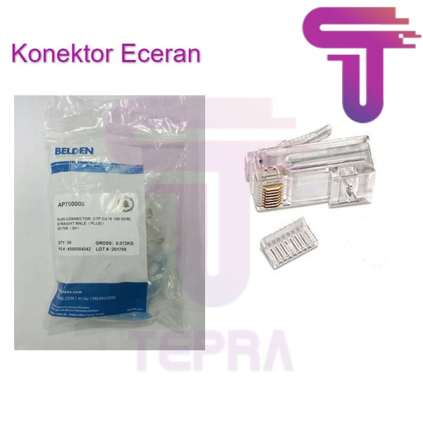 Belden Connector RJ45 UTP Cat6 Konektor Eceran / Pcs