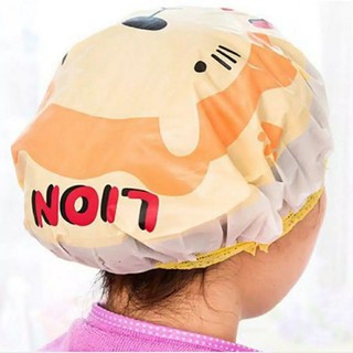 [Bisa COD] PENUTUP KEPALA ELASTIS ANTI AIR MOTIF KARTUN UNTUK MANDI