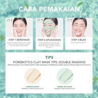 You Daily Skin Good Pore Biotics Greentea Hydrating Clay Mask/Masker Wajah 50g