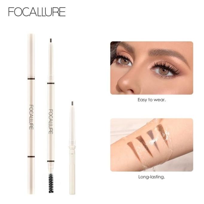 (READY &amp; ORI) Focallure 4 Colors Artist Sketch Eyebrow Pencil Alis Round Tip FA113 FA 113