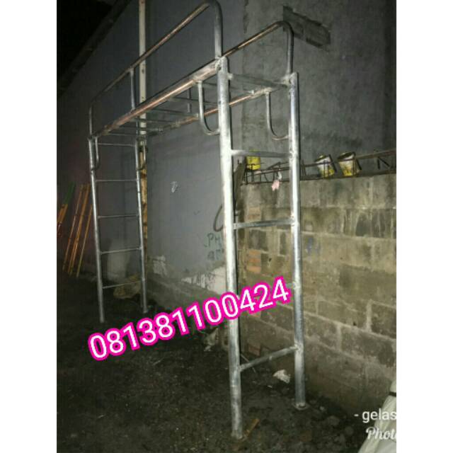 Galvanis anti karat belum dicat panjatan monkey bar tangga majemuk untuk dewasa free ongkir jkt
