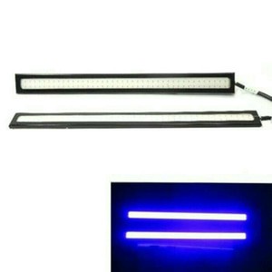 TERLENGKAP SEPASANG LAMPU DRL PLASMA LED COB 17CM DEPAN MOBIL MOTOR PUTIH BIRU UNGU HIJAU &amp; ICE BLUE Best Quality