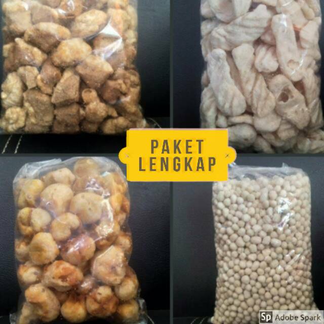 

Paket mix lengkap toping baso Aci murah meriah