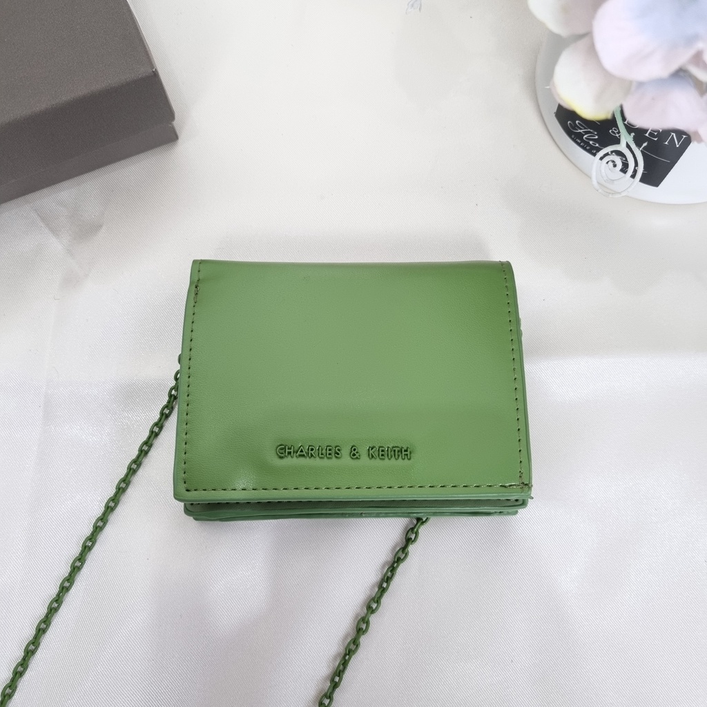 DOMPET CK CHAIN BUTTON MINI WALLET - CK068