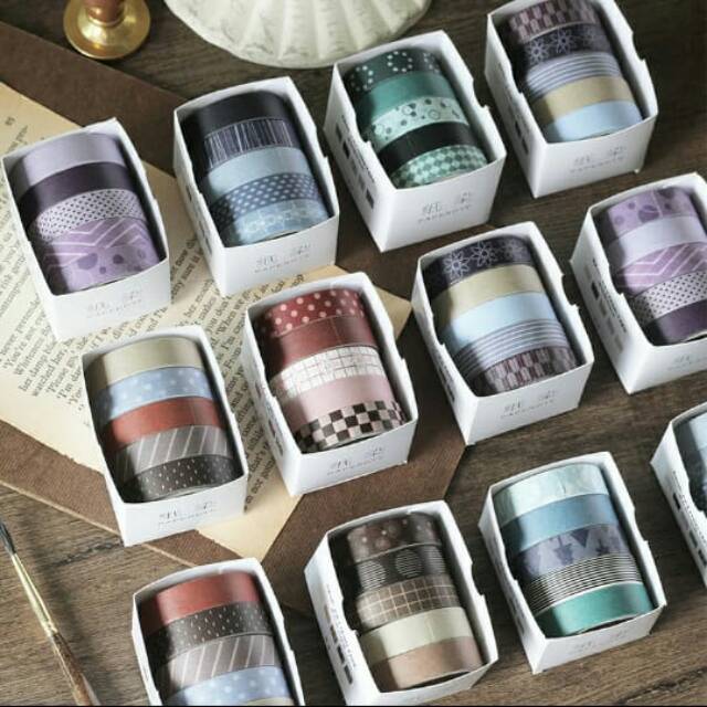 

5 Rol Washi Tape untuk bujo