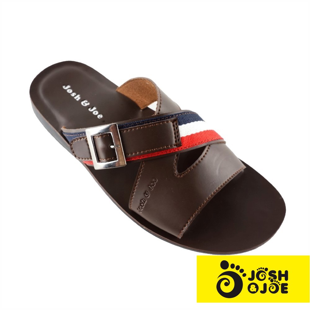 Josh Joe Sandal  Pria Kulit  Keren 15 GSCT Shopee Indonesia 