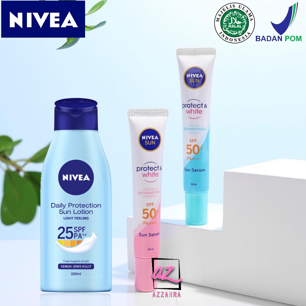 Nivea Sunscreen Sun Protect Series / Daily Protection Face Instant Aura Oil Control Protect Serum SPF 50+ | SPF 30