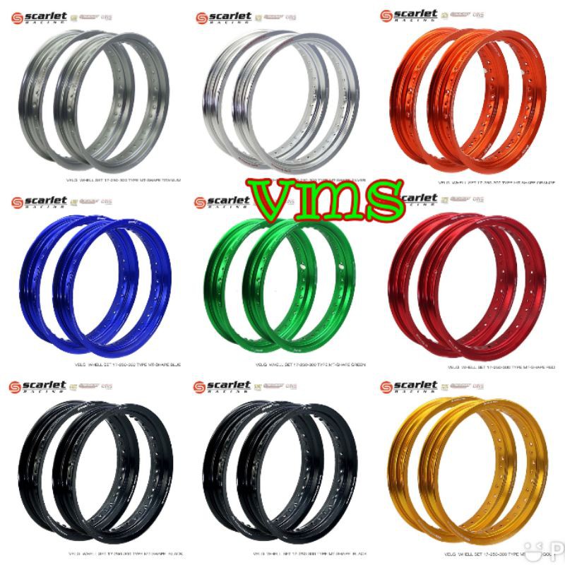 velg scarlet 250 300 ring 17 hold 36