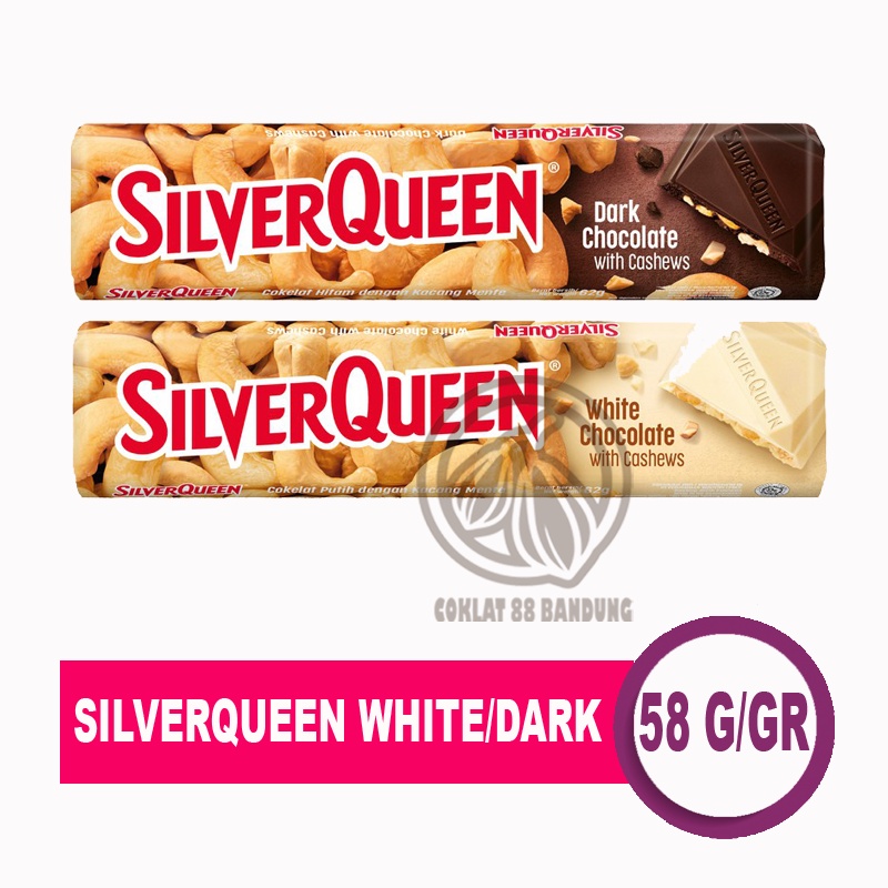 Jual Silverqueen 62gr White Silver Queen 62 Gr Gram Dark Ukuran Besar Cokelat Silver Queen 3765