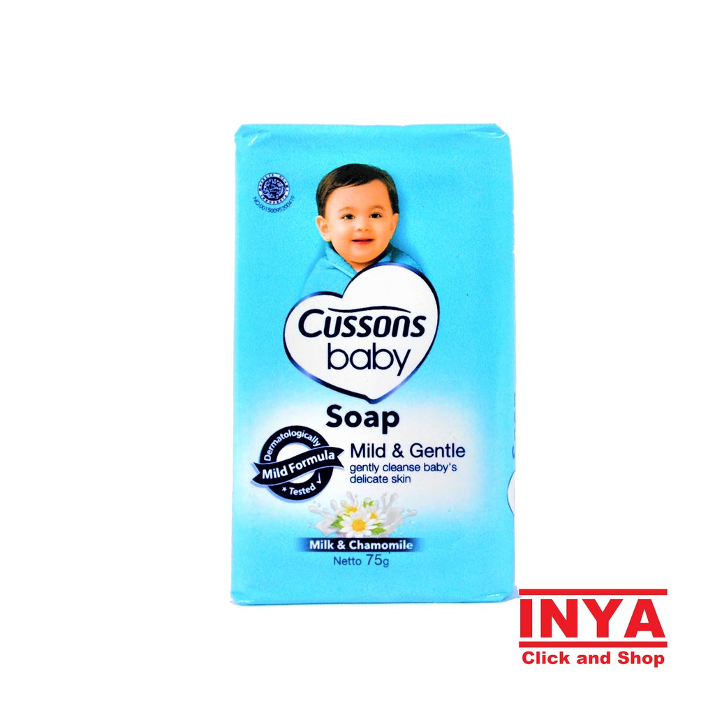 CUSSONS BABY SOAP MILD AND GENTLE, MILD AND CHAMOMILE 75gr - Sabun Bayi