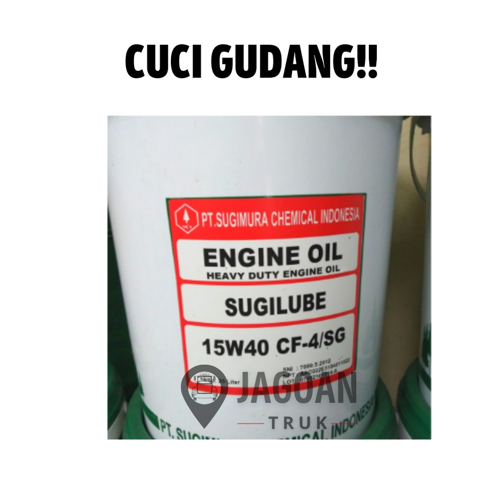 Oli Mobil Diesel &amp; Bensin SUGIMURA SUGILUBE 15W40 CF-4/SG (Pail/20Ltr)