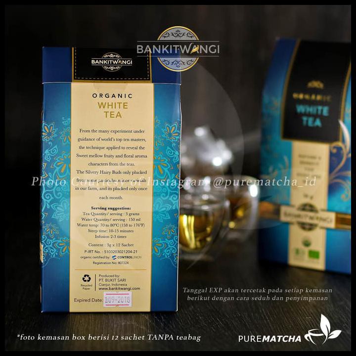 

Bangkit Wangi Premium White Tea Organic Teh Putih Organik Sachet 3Gr
