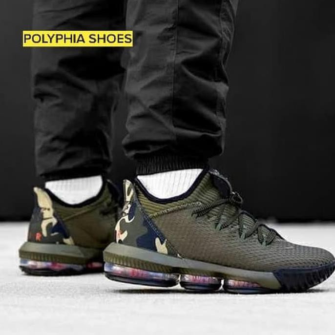 NIKE LEBRON JAMES 16 GREEN ARMY BNIB PREMIUM ORIGINAL / SEPATU BASKET