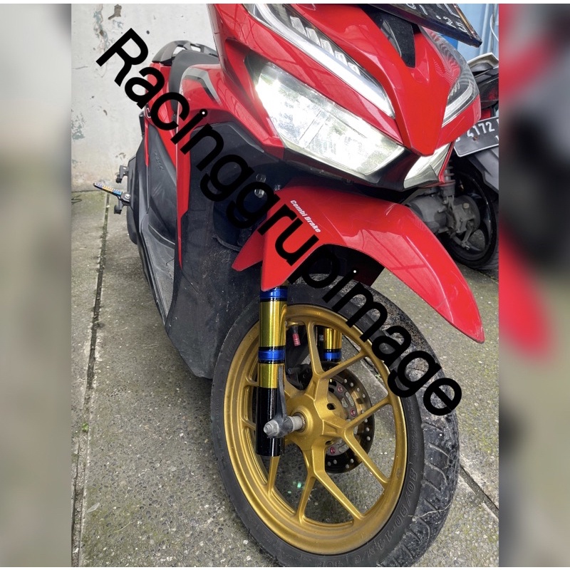 COVER SHOCK DEPAN VARIO 125 150 TWO TONE PLUS JAKU AS RODA DEPAN