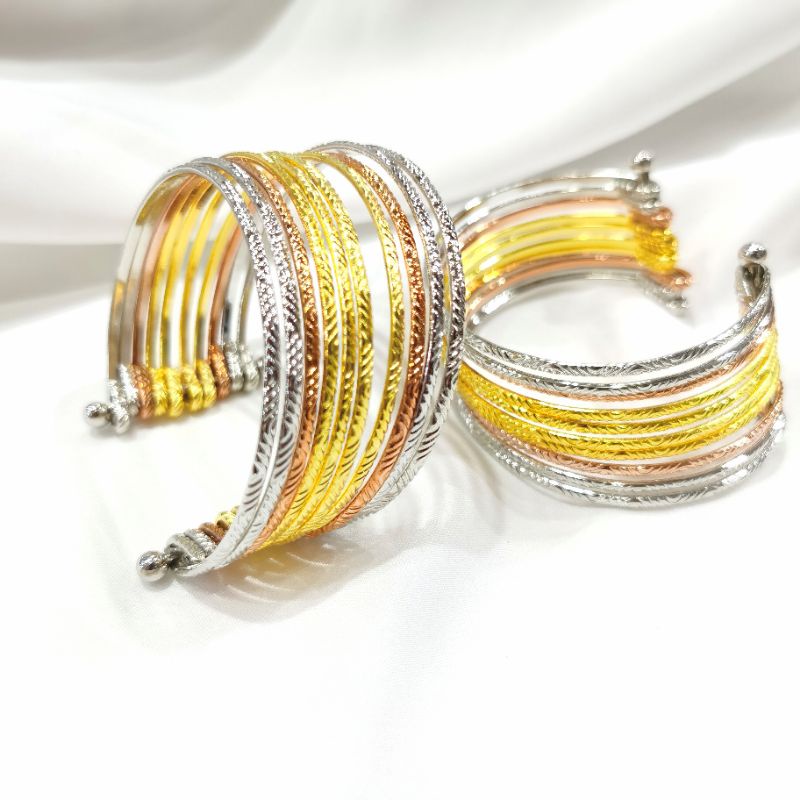 Gelang Keroncong Rhodium Wanita Elastis
