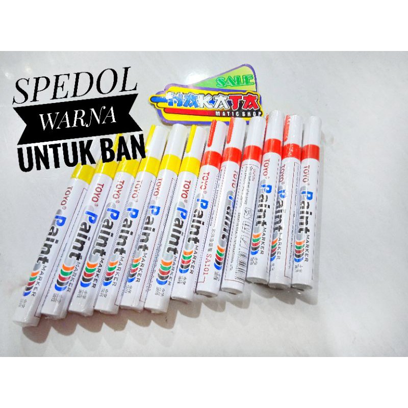 spidol warna ban spidol warna pewarna ban penghias ban spidol warna kuning merah ban