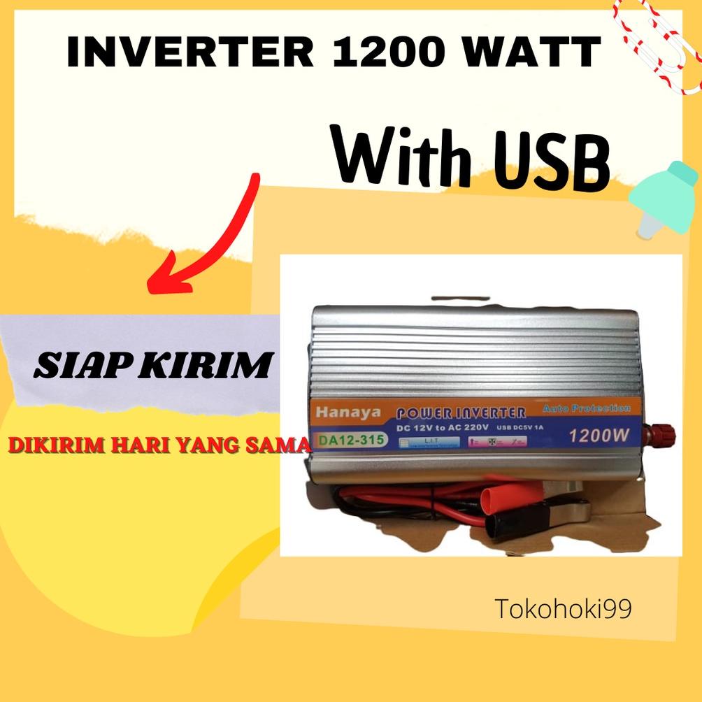 Inverter 1200 Watt Dc To Ac Power Inverter 1200W Dc To Ac Usb