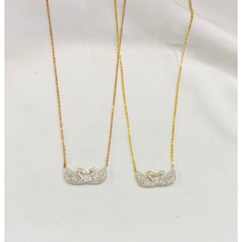 KALUNG BEBEK KEMBAR GOLD DAN ROSEGOLD