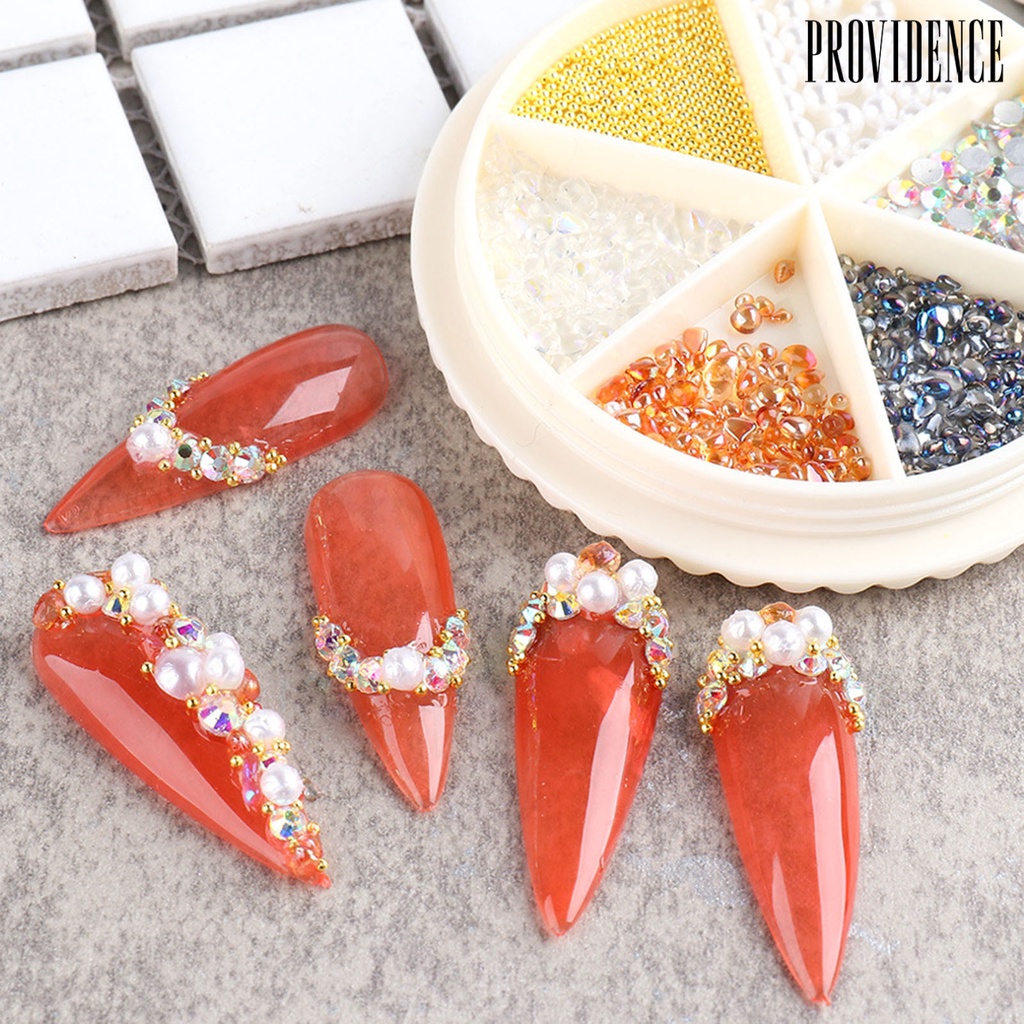 Providence Nail Decor Shining Nail Accessories Metal Elf Beads Nail Jewelry for Makeup