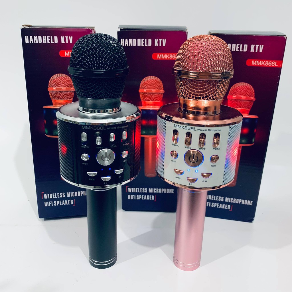 SPEAKER MIC KARAOKE WS 858 MICROPHONE BLUETOOTH WIRELESS